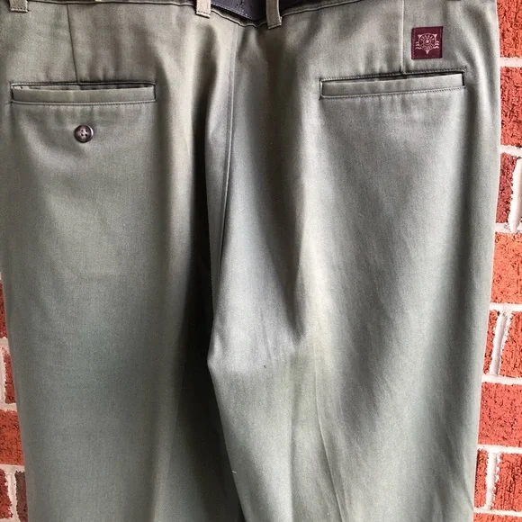 067 - Men’s Pants 36x30 Olive Green - Hagger Casuals - Picture 10 of 12